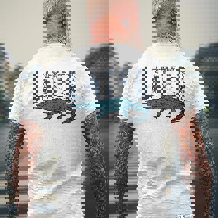 後でゲイター メンズTシャツ バックプリント 高齢者への贈り物