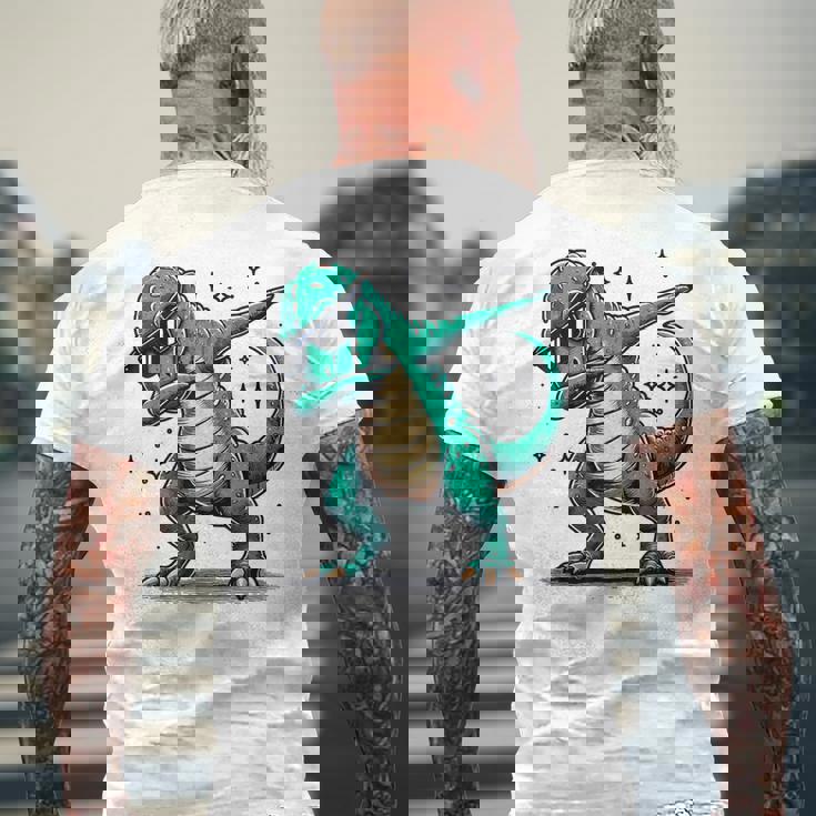 恐竜 ダビングサングラス ダブダンス メンズTシャツ バックプリント 高齢者への贈り物