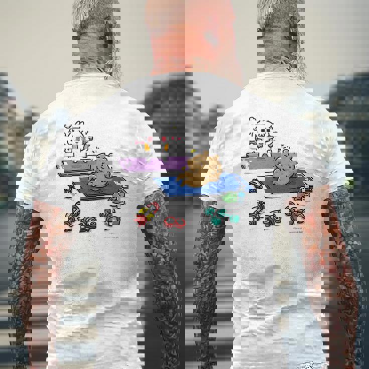 愛しすぎて大好きすぎる。 トレーニング メンズTシャツ バックプリント 高齢者への贈り物