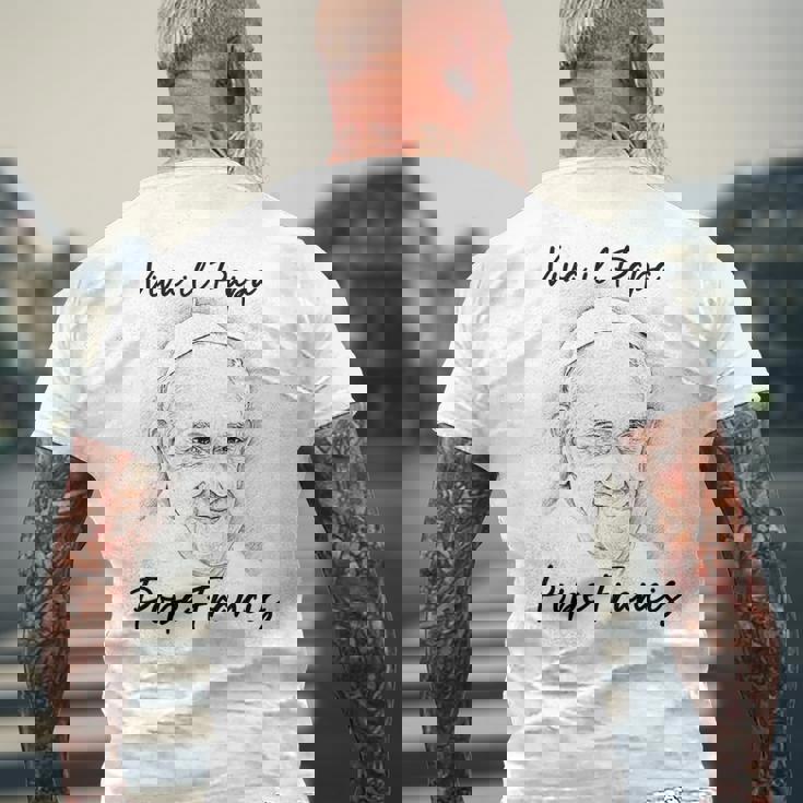 教皇フランシスコ クリスチャン カトリック ビバ イル パパ 教皇 フランシスコ メンズTシャツ バックプリント 高齢者への贈り物