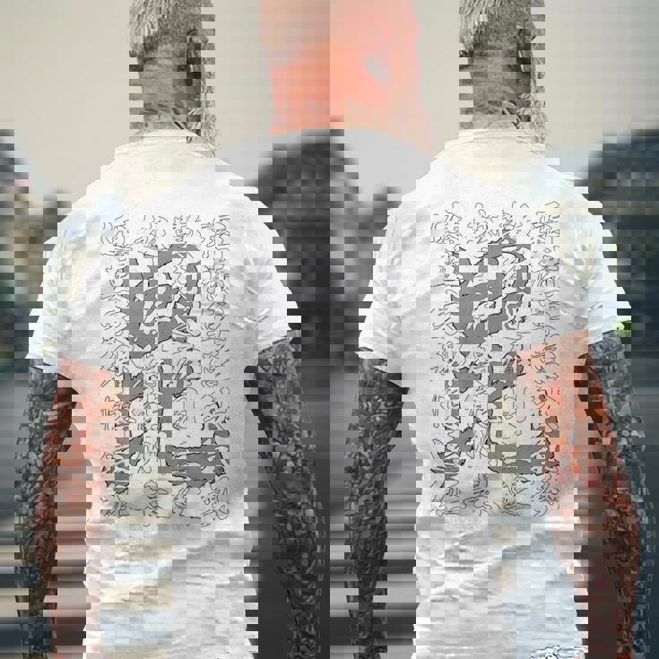 日本 侍 武士 上杉謙信 漢詩 九月十三夜 漢字 毘沙門天 旗印 バックプリント メンズTシャツ バックプリント 高齢者への贈り物