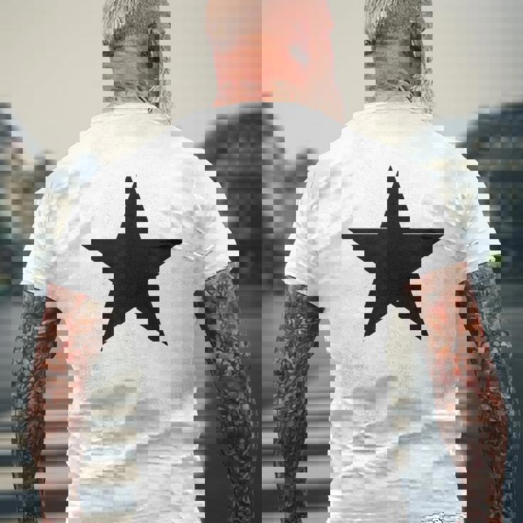 星 星柄 星型 メンズ ロゴ マーク スター ロック かっこいい おしゃれ 大きいサイズ 春夏 ステラ メンズTシャツ バックプリント 高齢者への贈り物