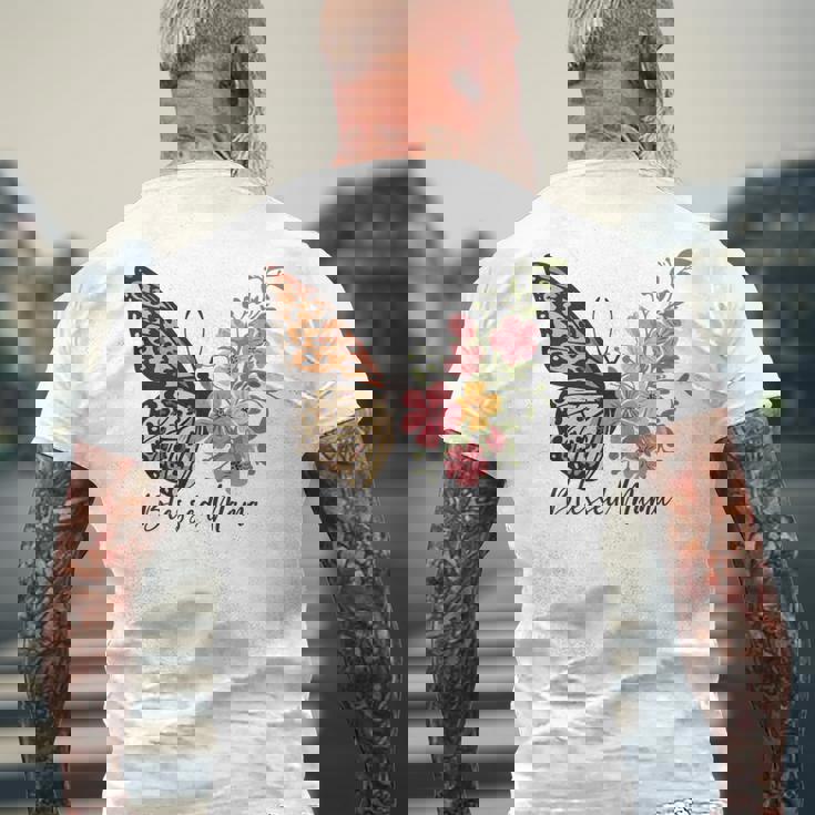 最高のママ史上最高の母の日祝福されたママ 長袖tシャツ メンズTシャツ バックプリント 高齢者への贈り物