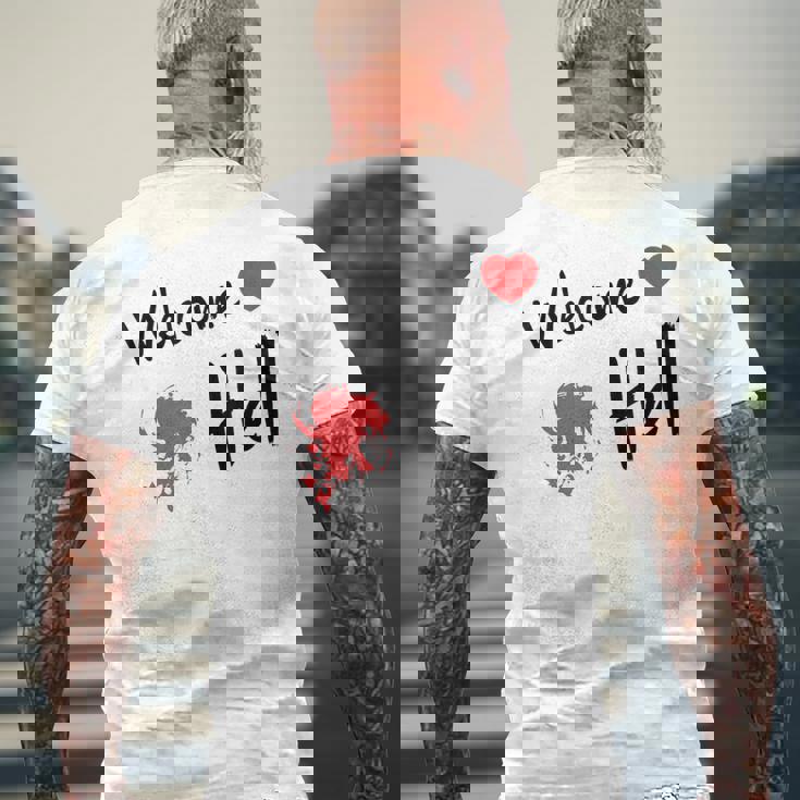 東方プロジェクト ウェルカム地獄幻想郷 リラックス メンズTシャツ バックプリント 高齢者への贈り物