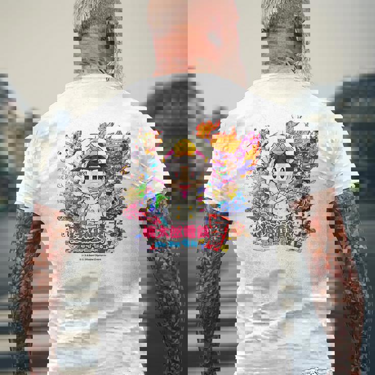 桃太郎電鉄 昭和 平成 令和も定番 メンズTシャツ バックプリント 高齢者への贈り物