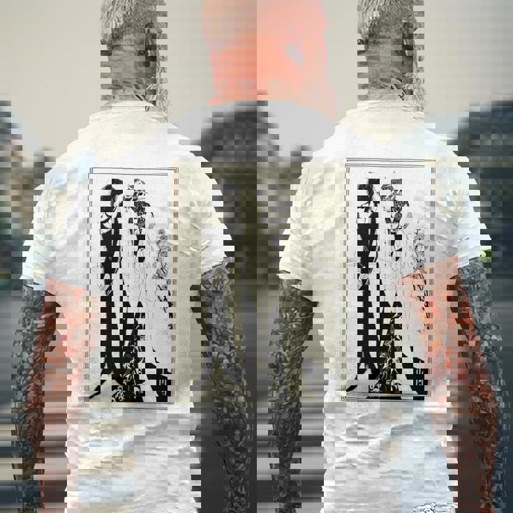 母とサロメ、オーブリー・ビアズリーによるヘロディアス1894 長袖tシャツ メンズTシャツ バックプリント 高齢者への贈り物