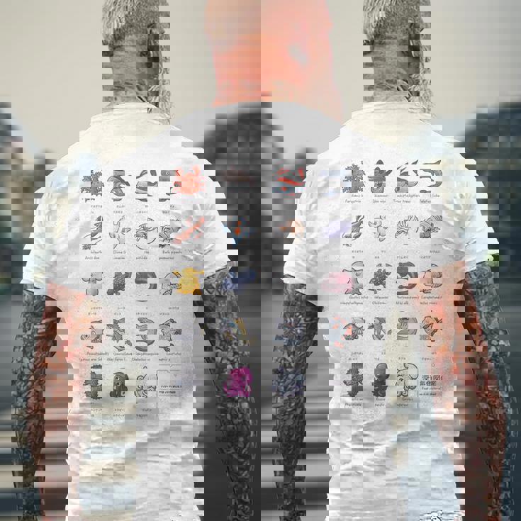 深海魚図鑑2 メンズTシャツ バックプリント 高齢者への贈り物