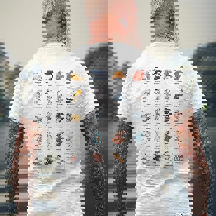 深海魚図鑑3 メンズTシャツ バックプリント 高齢者への贈り物