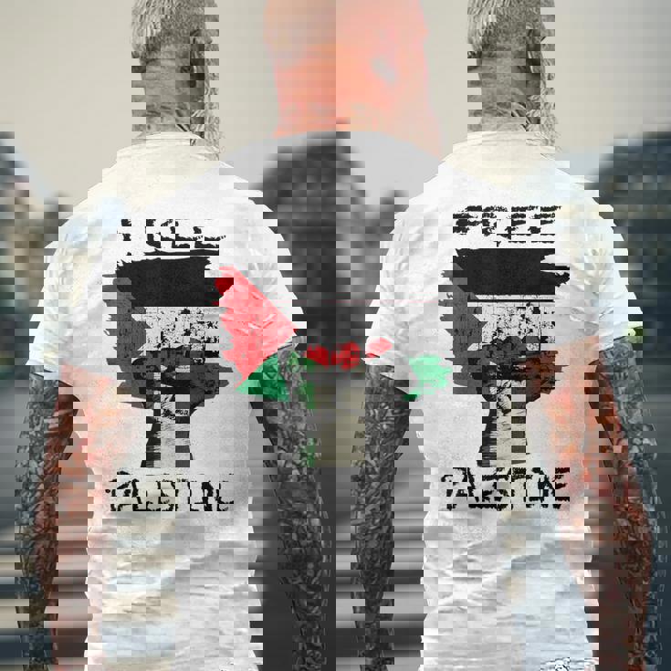 無料のパレスチナ服 メンズTシャツ バックプリント 高齢者への贈り物