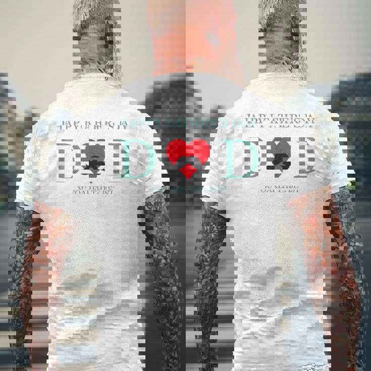 父の日のお父さんギフト ハッピー父の日tシャツ メンズTシャツ バックプリント 高齢者への贈り物