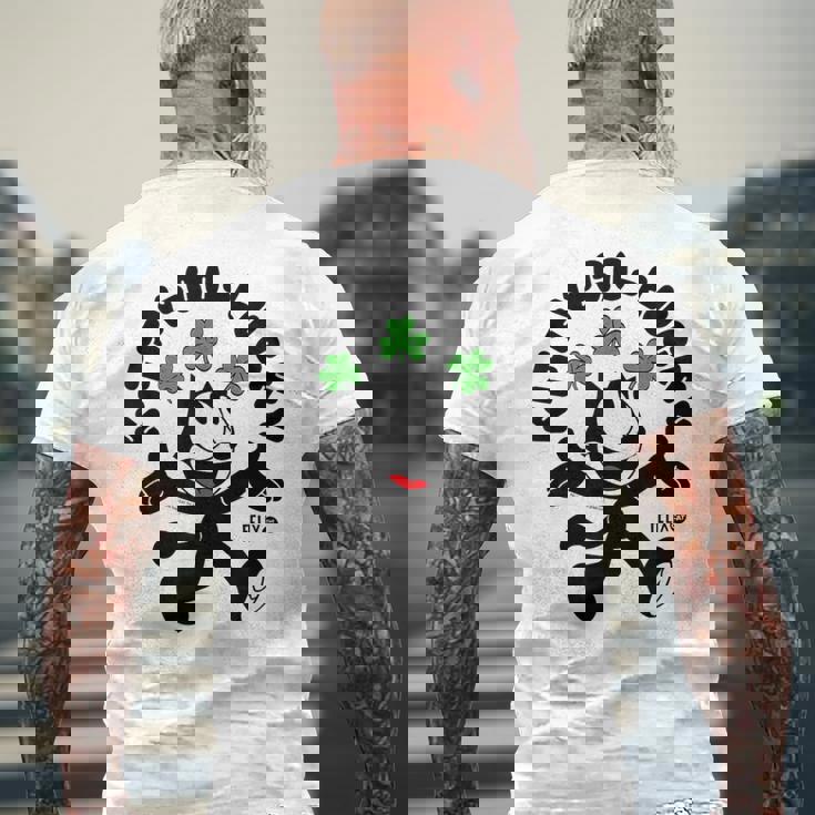 猫フェリックス キティ ゴーラッキー メンズTシャツ バックプリント 高齢者への贈り物