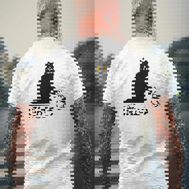 おもしろ 猫好き 猫飼い 猫 ネコ ねこ 黒猫 くろねこ好き 面白い サプライズ ギフト にゃんこ かわいい 長袖tシャツ メンズTシャツ バックプリント 高齢者への贈り物