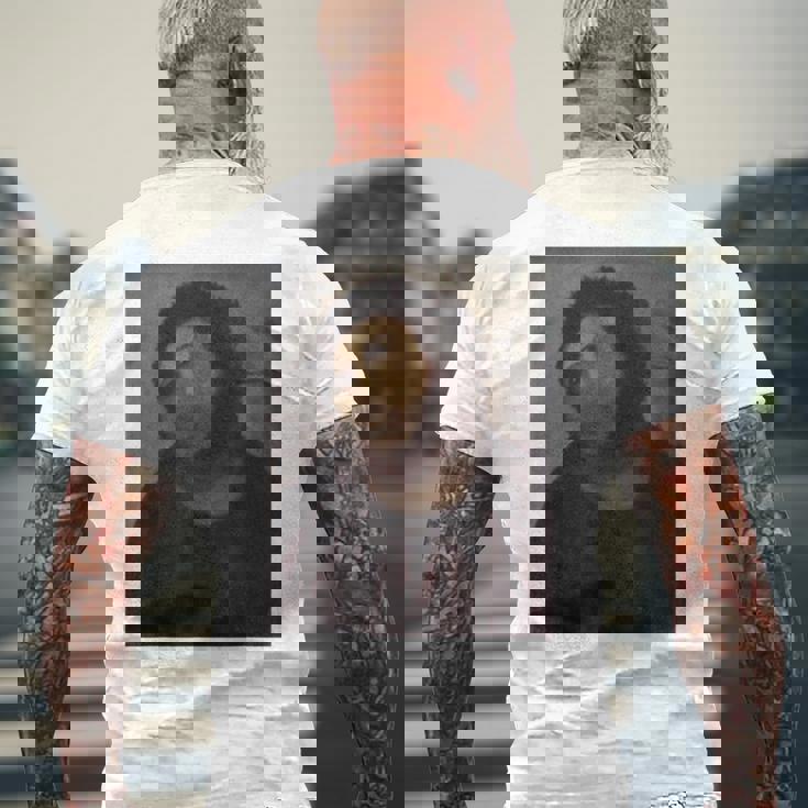 猿のイエスの絵、台無しにされたキリスト、フレスコ、ボッチドアートミーム。 メンズTシャツ バックプリント 高齢者への贈り物