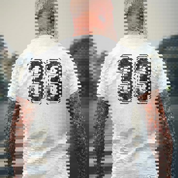 番号33 メンズTシャツ バックプリント 高齢者への贈り物