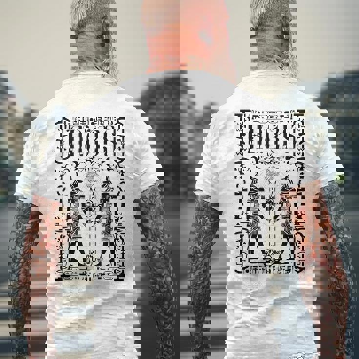 神聖幾何学科学 エジプト神アヌビス ホルスの目 メンズTシャツ バックプリント 高齢者への贈り物