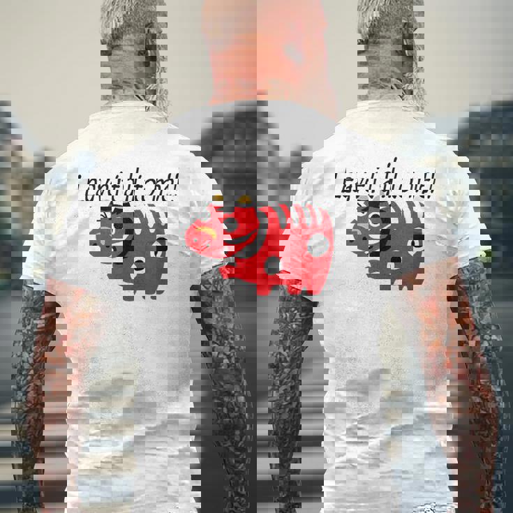 私に任せなさいっ！！ 赤べこ 疫病退散 お守り 郷土玩具 福島県 メンズ レディース キッズ メンズTシャツ バックプリント 高齢者への贈り物