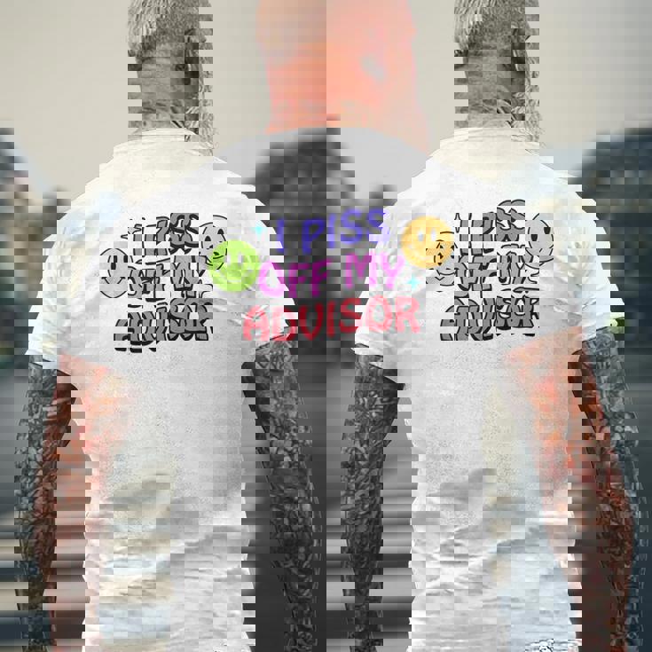 私はアドバイザーを怒らせます メンズTシャツ バックプリント 高齢者への贈り物