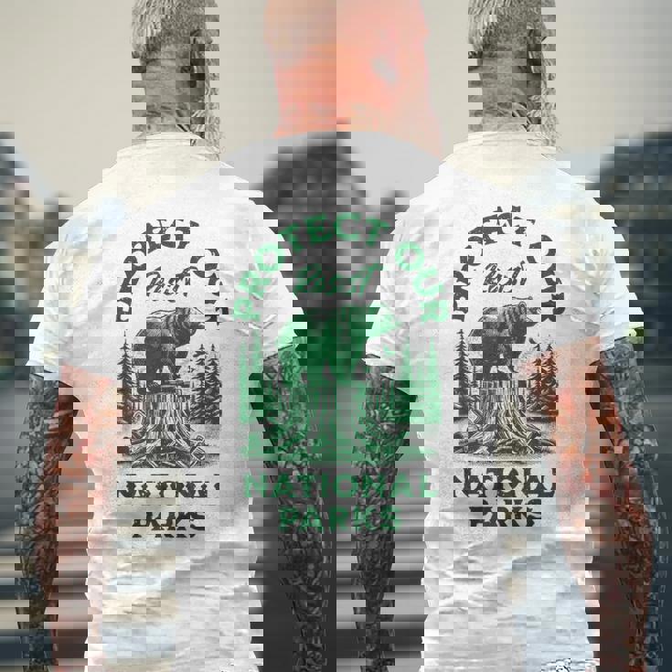 米国国立公園レジストサービス メンズTシャツ バックプリント 高齢者への贈り物