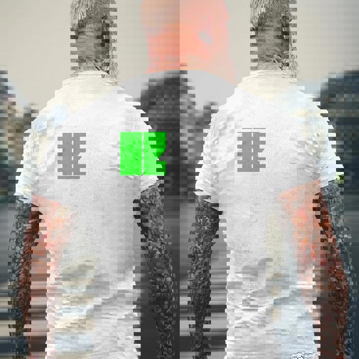 背中【充電中】電池 バッテリー おもしろ 面白い ギャグ ネタ ウケ狙い 笑える ユーモア おバカな 個性的な メンズTシャツ バックプリント 高齢者への贈り物