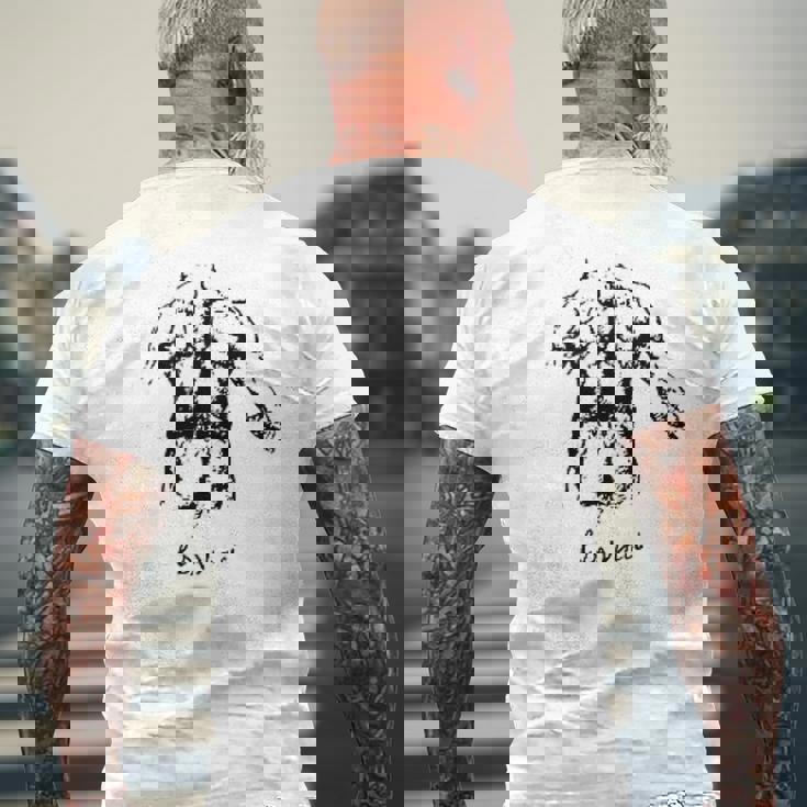 背中の筋肉 解剖スケッチ レオナルド・ダ・ヴィンチ 芸術 Muscles Back Dainci Anatomy メンズTシャツ バックプリント 高齢者への贈り物