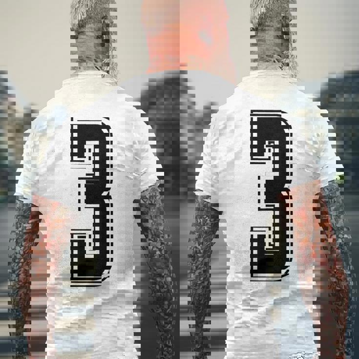 背番号 3 チーム短大スポーツ背番号付きユニフォーム メンズTシャツ バックプリント 高齢者への贈り物