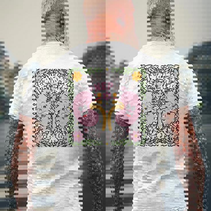 腎臓 看護師 医学 腎臓 看護 登録看護師 メンズTシャツ バックプリント 高齢者への贈り物