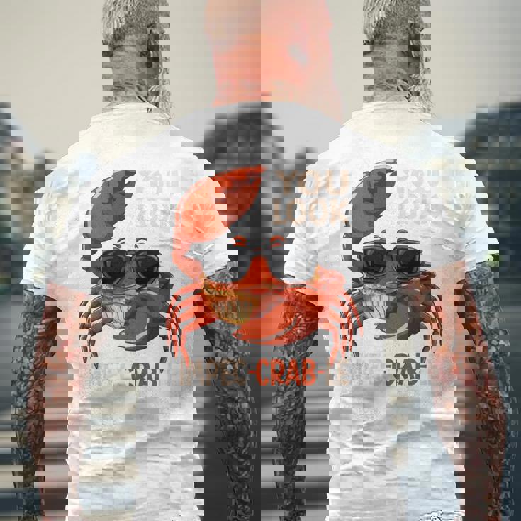 蟹 カニ 魚介類 涼しい かに 食べる 長袖tシャツ メンズTシャツ バックプリント 高齢者への贈り物