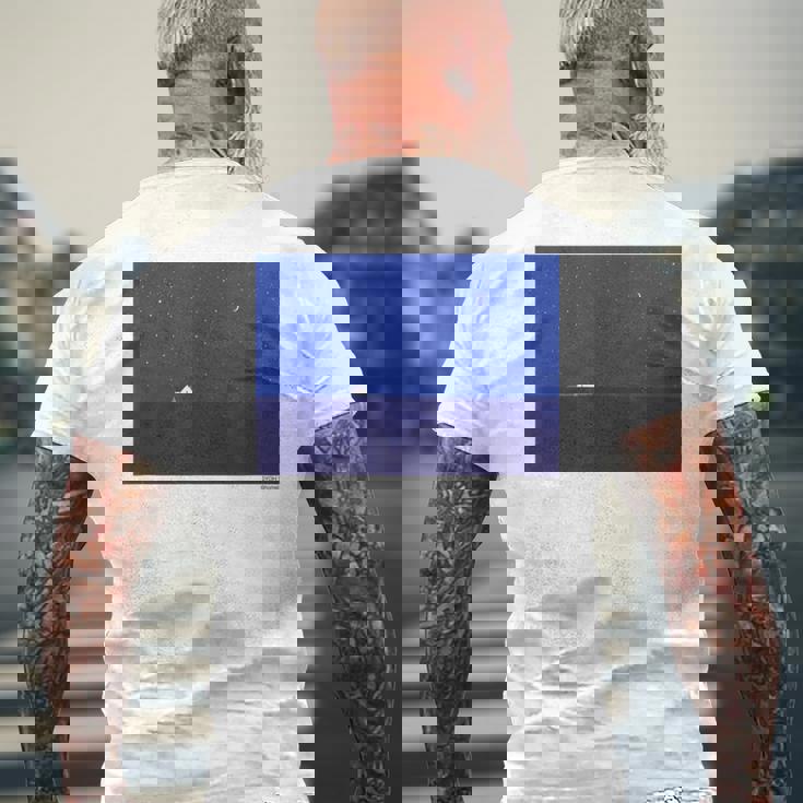 詩とメルヘン 葉祥明 真夜中 メンズTシャツ バックプリント 高齢者への贈り物