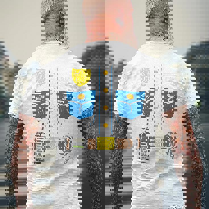 警察コスチューム 面白い警官 警察官 警察官 男性 男の子 子供 メンズTシャツ バックプリント 高齢者への贈り物