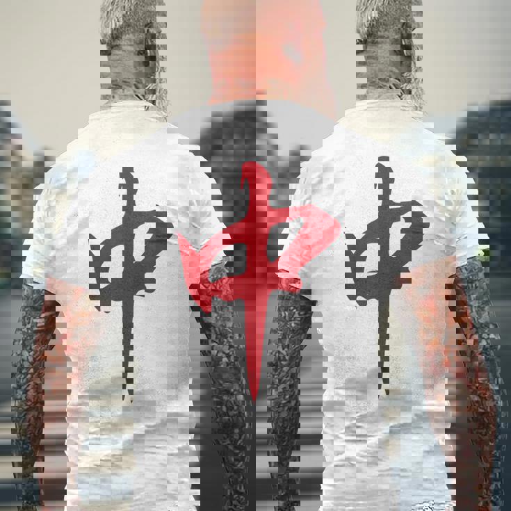 赤麻雀龍 紅中 タイル 麻雀タイム メンズTシャツ バックプリント 高齢者への贈り物