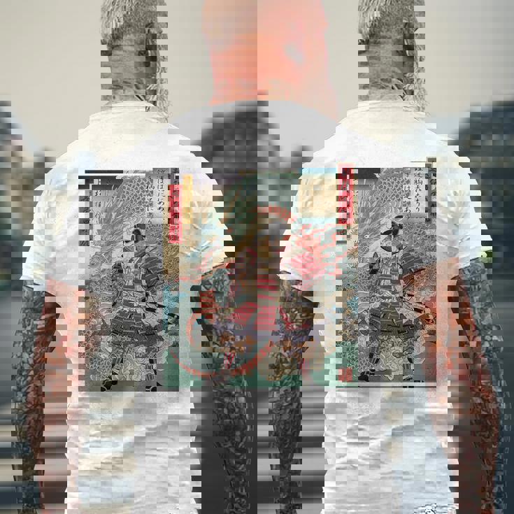 越後の龍 上杉謙信 長尾景虎 毘沙門天 軍神 バックプリント メンズTシャツ バックプリント 高齢者への贈り物