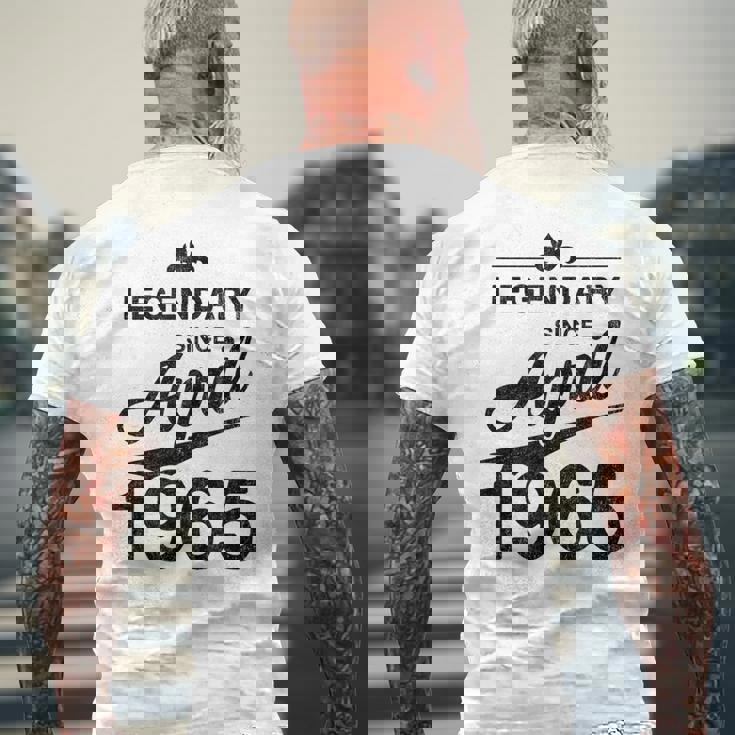 還暦 1965年4月生まれ 60歳 ヴィンテージ メンズTシャツ バックプリント 高齢者への贈り物