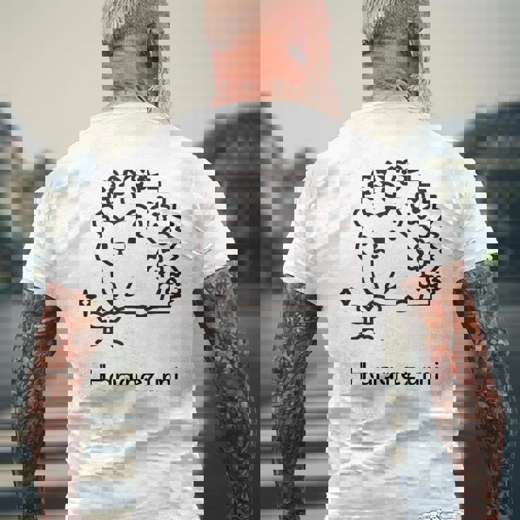 針鼠 花 芽 新芽 園芸 ガーデニング 家庭菜園 メンズ レディース キッズ かわいい ハリネズミ好き メンズTシャツ バックプリント 高齢者への贈り物