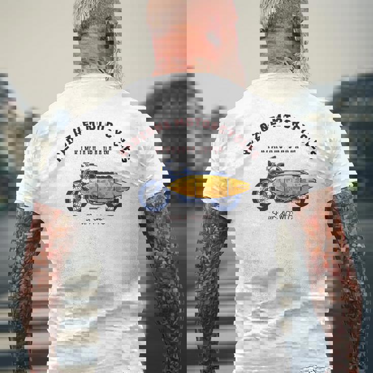 鎌倉 ジャパン オシャレ クール サーフィン バイク オートバイ メンズTシャツ バックプリント 高齢者への贈り物