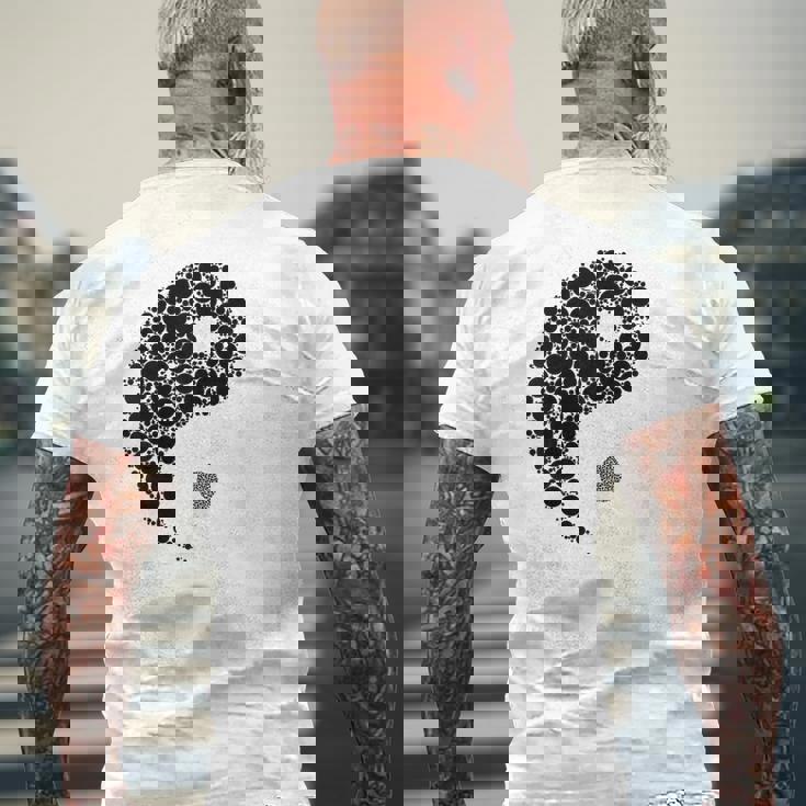 陰陽 太極拳 メンズTシャツ バックプリント 高齢者への贈り物