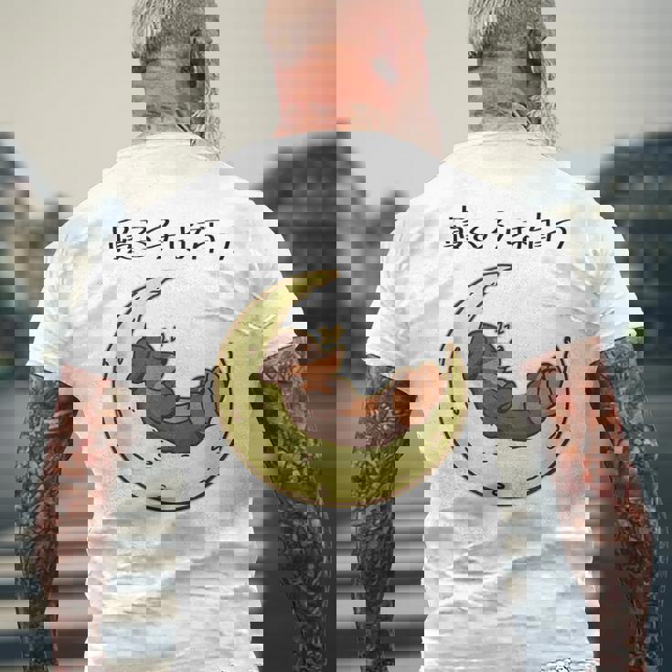 面白いtシャツ 犬 ダックスフンド イヌ メンズ 犬好き グッズ かわいい おもしろ 面白い 服 ネタ メンズTシャツ バックプリント 高齢者への贈り物