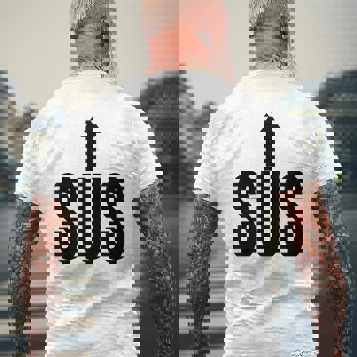 面白い不審者は面白いいたずら者は遊び心のある引用 メンズTシャツ バックプリント 高齢者への贈り物