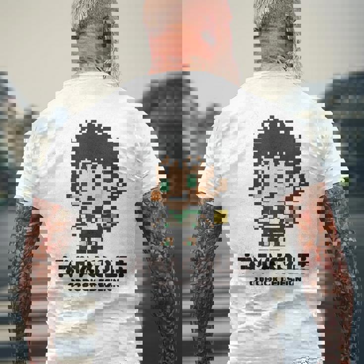 魂これ 讃岐 かわいい ドット絵 ゲーム メンズTシャツ バックプリント 高齢者への贈り物