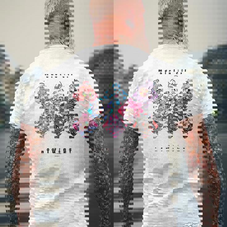 魔法少女ホロウィッチ！ メンズTシャツ バックプリント 高齢者への贈り物