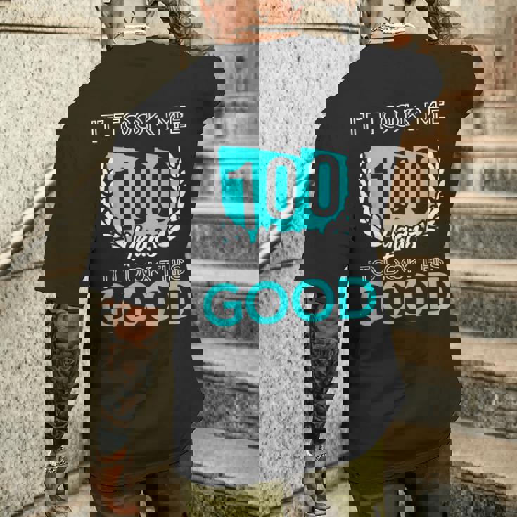 100年かけてここまで来た 面白い誕生日ユーモア メンズTシャツ バックプリント 彼への贈り物