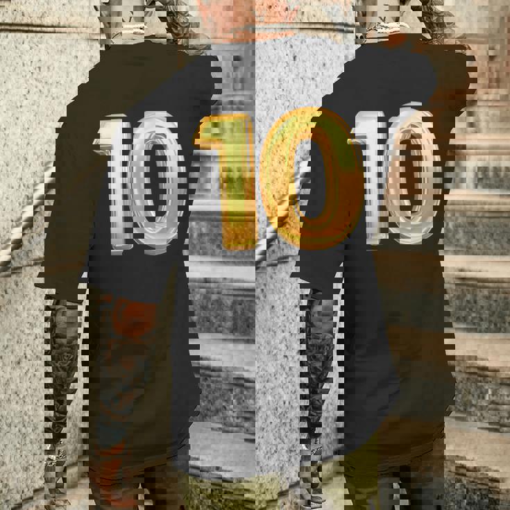 10周年記念 10Th 結婚10周年記念 メンズTシャツ バックプリント 彼への贈り物