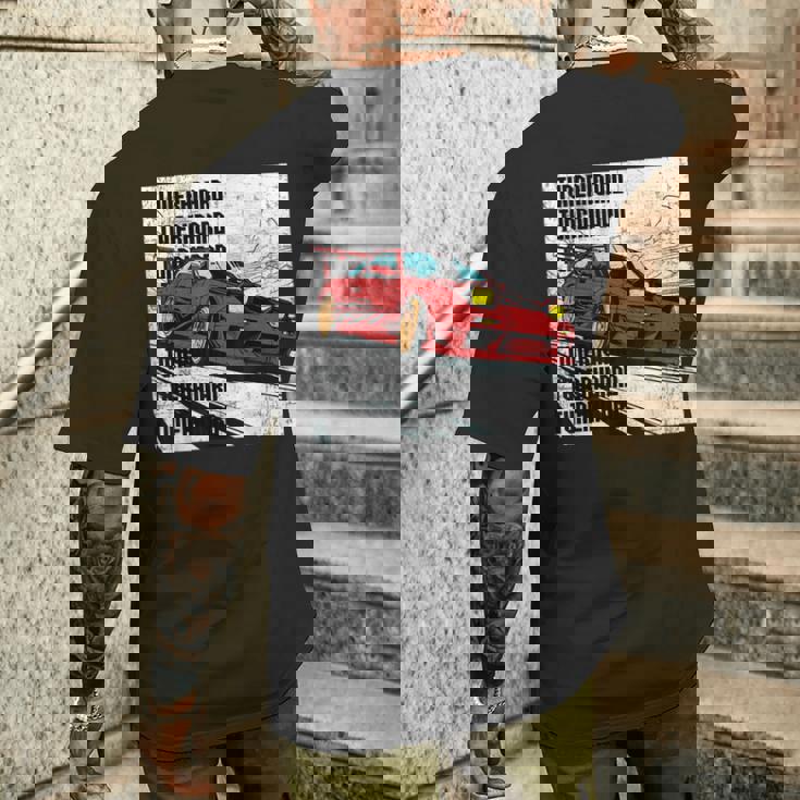 180Sx ドリフト アニマルスタイル クール アニメ イニシャル D レースカー13 メンズTシャツ バックプリント 彼への贈り物