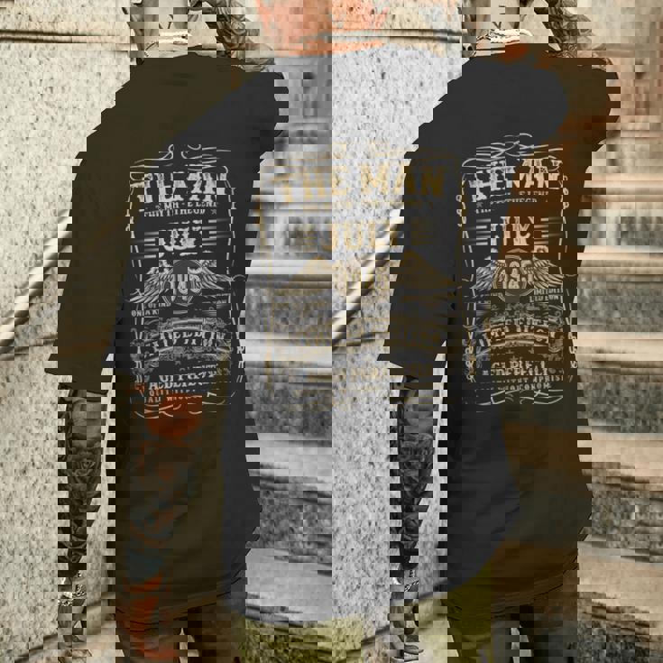 1945年7月 80歳の誕生日プレゼント 男性用 80歳 誕生日 メンズTシャツ バックプリント 彼への贈り物