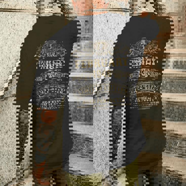 1948年2月 77歳の誕生日プレゼント 男性用 77歳の誕生日プレゼント メンズTシャツ バックプリント 彼への贈り物