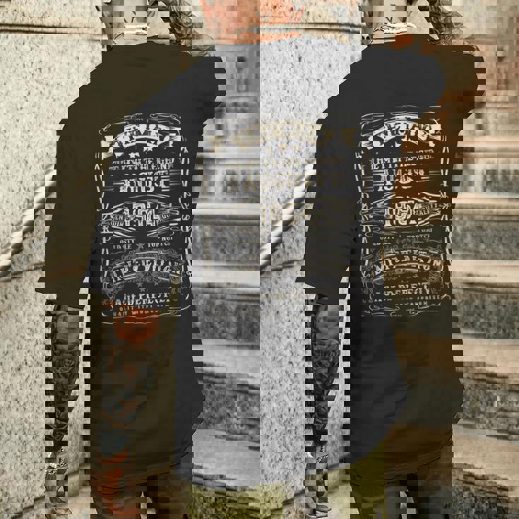 1964年8月 男の伝説 60歳の男性向けギフト メンズTシャツ バックプリント 彼への贈り物