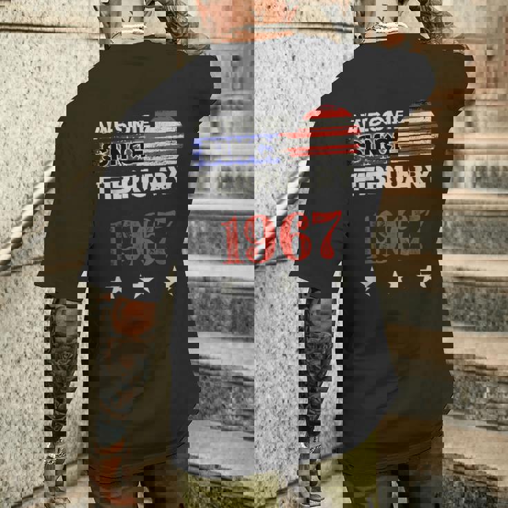 1967年以来素晴らしいヴィンテージアメリカ国旗クラシック1967年2月。 メンズTシャツ バックプリント 彼への贈り物