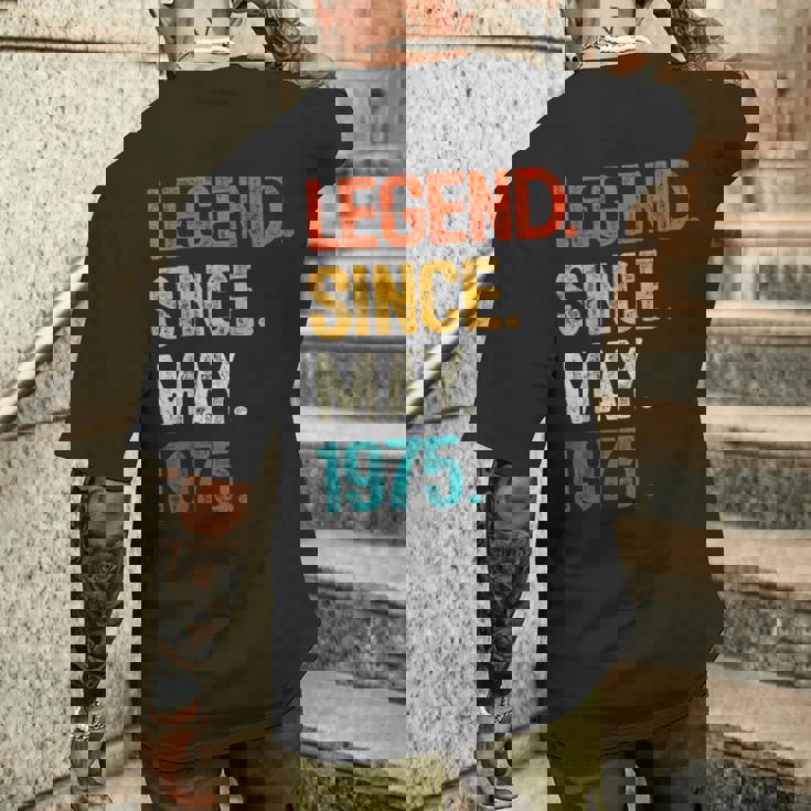 1975年5月からの伝説 50歳の誕生日プレゼント 50歳 メンズTシャツ バックプリント 彼への贈り物