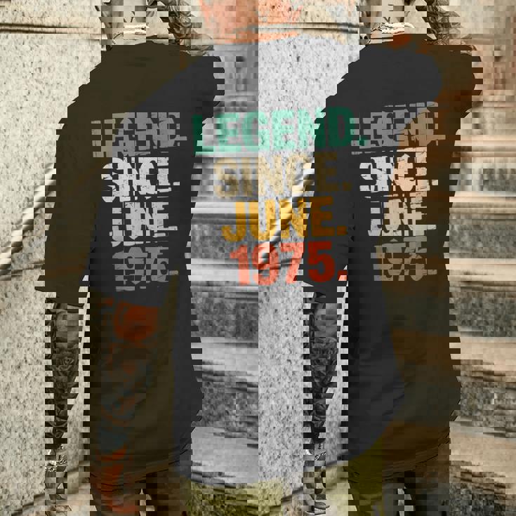 1975年6月誕生日ギフトアイデア 男女 1975年6月以来 メンズTシャツ バックプリント 彼への贈り物
