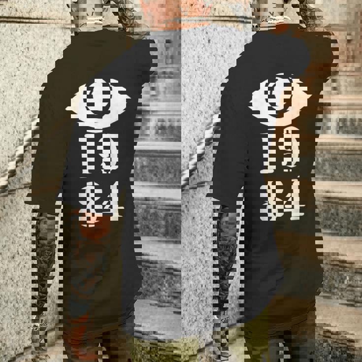 1984 オーウェリアン Big Brother Is Watching You メンズTシャツ バックプリント 彼への贈り物