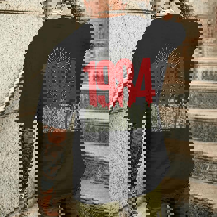 1984 文学 クラシック ブックテーマ ヴィンテージ メンズTシャツ バックプリント 彼への贈り物